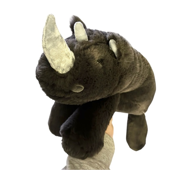 Aurora Other - Aurora Snoozles Dark Gray Rhinoceros 18" Weighted Floppy Stuffed Animal